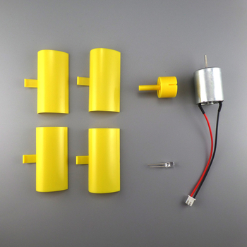 F5 függőleges tengelyű DC mikro szélturbina, aszinkron generátor, 5.5 V kimenet, rotorátmérő 100 mm, DIY tudományos készlet