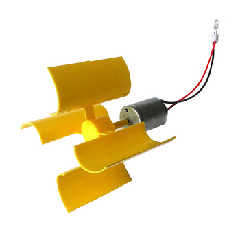 F5 függőleges tengelyű DC mikro szélturbina, aszinkron generátor, 5.5 V kimenet, rotorátmérő 100 mm, DIY tudományos készlet