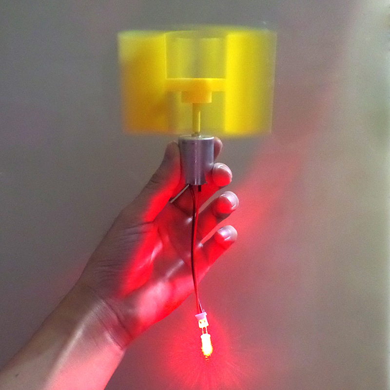 F5 vertikalios ašies DC mikro vėjo turbina, asinchroninis generatorius, 5.5 V išvestis, rotor diametras 100 mm, DIY mokslų rinkinys