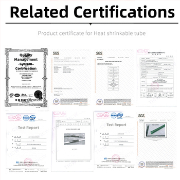 Комплект термоусадими тръби, серия 100D, 260°C, 1000V, Огнеустойчивост V2, Пластмаса