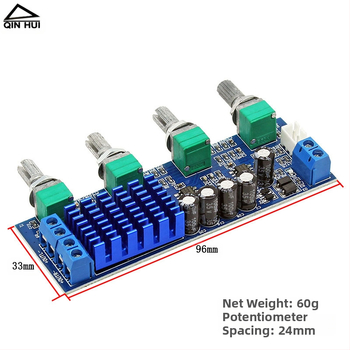 Δικαναλικός ψηφιακός ενισχυτής πλακέτας με TPA3116D2 – 80W×2 έξοδος, ενισχυτής ήχου
