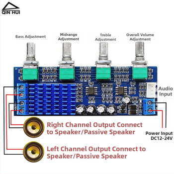 Δικαναλικός ψηφιακός ενισχυτής πλακέτας με TPA3116D2 – 80W×2 έξοδος, ενισχυτής ήχου
