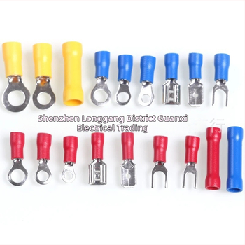 Σετ τερματικών με ψυχρής πρέσας σε κουτί, 1500 τεμάχια, προμονωμένα crimp τερματικά, 18 διαμορφώσεις συνδετήρων