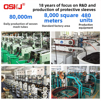 Автомобилна PET мрежеста обвивка за кабелни снопове, VW-1 огнеустойчива, -50°C до 150°C, RoHS/REACH сертифицирана, точка на топене 240°C ±10°C