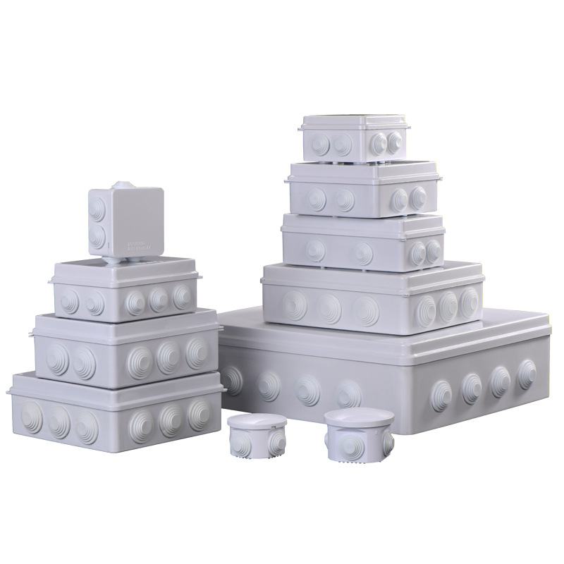 Kabeļu sadales kaste IP65, ūdensizturīga ABS plastmasas korpuss ar noslēgšanas dizainu pret mitrumu un putekļiem