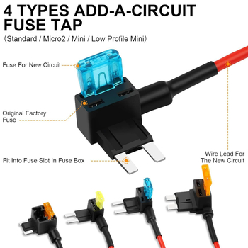 Canot ATC MINI autóba való biztosítéktartó, 12V, 16 darabos készlet