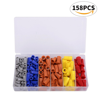 Kit de terminale pentru cablu, 158 de piese, capace spiral crimpt în cutie, seria Xinyue Electric P1-P6