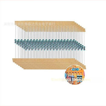 Комплект метални филмови резистори 1/4W, точност ±1%, 1280 броя, 64 стандартни стойности по 20 броя всяка