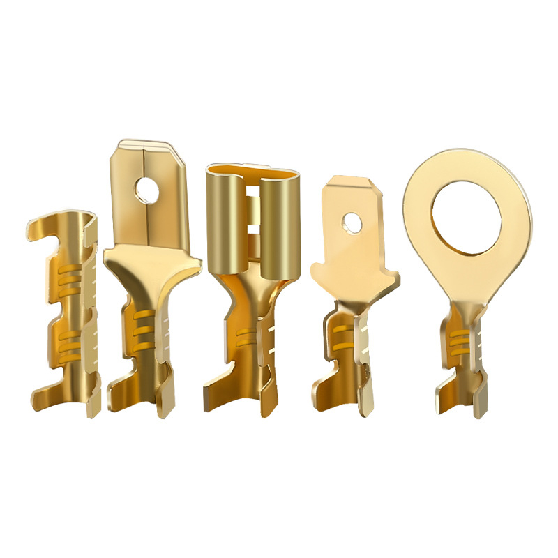 Crimp jungties terminalas su spyru įdėklu ir izoliuotu gaubtu, dėžutėje 135/270 vnt.