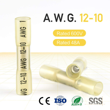 Waterproof intermediate terminal heat-shrink insulated through connector — CNHH 200pcs