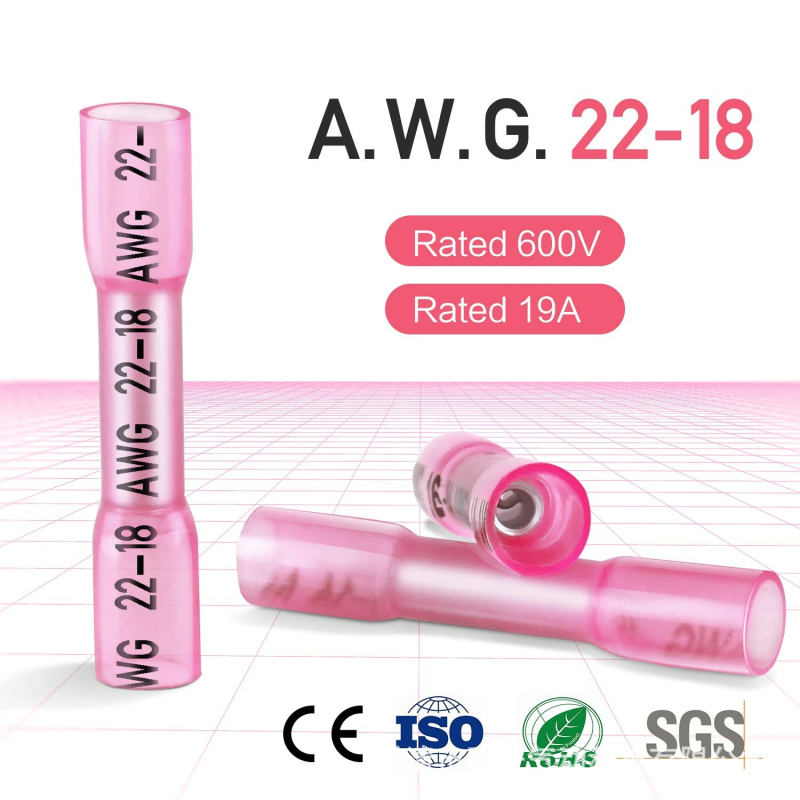 Waterproof intermediate terminal heat-shrink insulated through connector — CNHH 200pcs