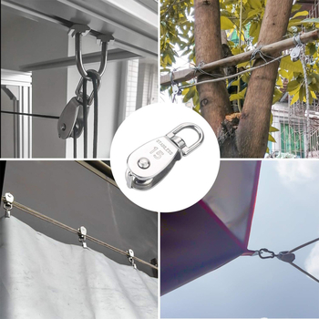 304 неръждаема стомана шкива за морско повдигане – единична, двойна или регулируема