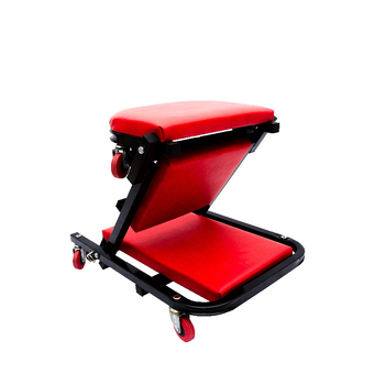 Hongma Αναδιπλούμενη καρέκλα επισκευής αυτοκινήτων, PU δέρμα, 2-σε-1/3-σε-1, Ζ-τύπος, αντοχή 150 kg, για συνεργείο αυτοκινήτων