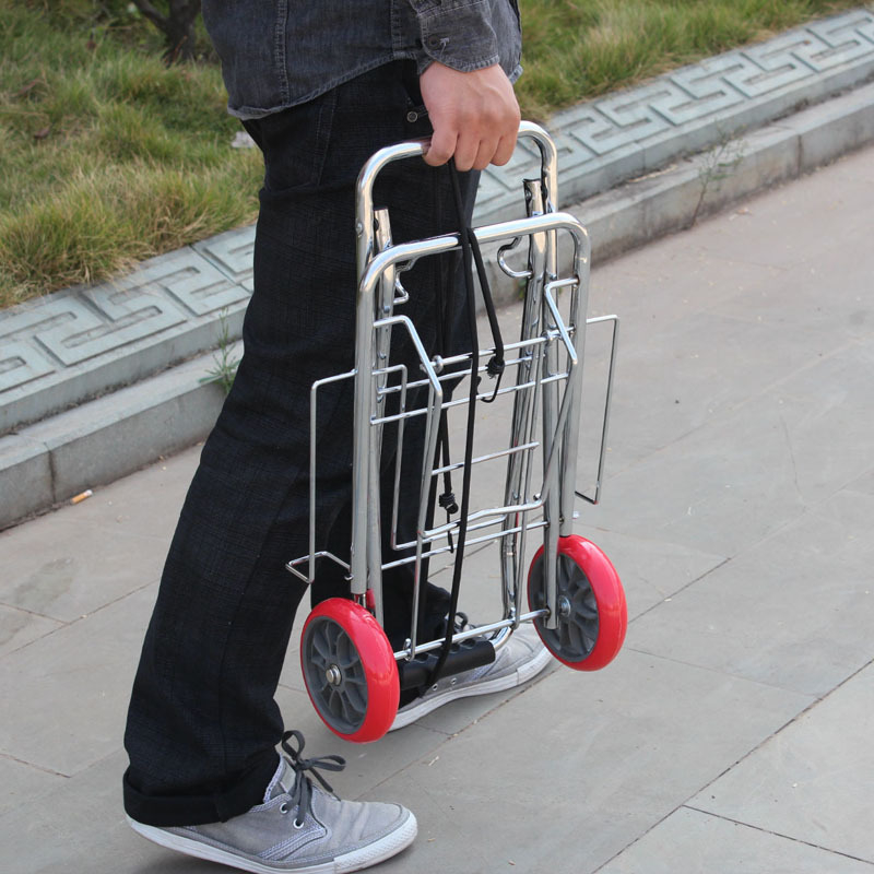 Δύο-τροχό καρότσι αποσκευών, φορητό με ράβδο έλξης (αναδιπλούμενο, σίδηρος, ράβδος έλξης, μη αναδιπλώνεται)