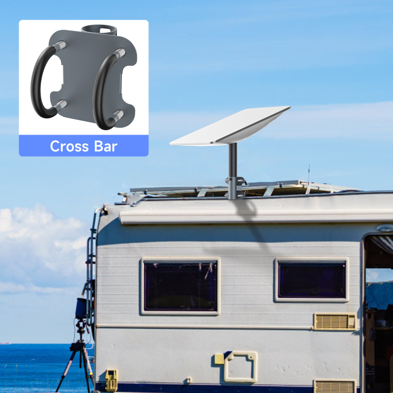 Покривен кронштейн, железен, въртящ се универсален държач Star Chain Hoop GEN2/GEN3, съвместим с RV/покрив/навън, тегло 465 g