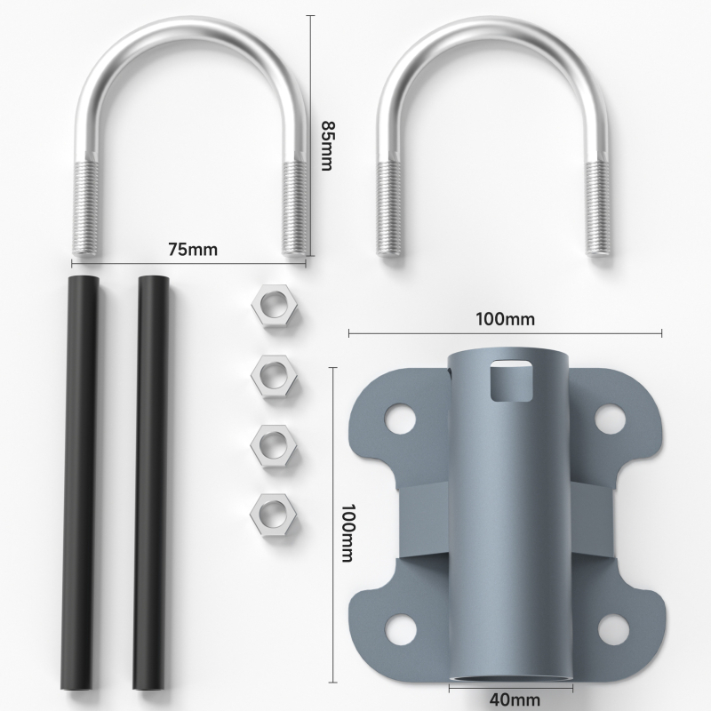 Покривен кронштейн, железен, въртящ се универсален държач Star Chain Hoop GEN2/GEN3, съвместим с RV/покрив/навън, тегло 465 g