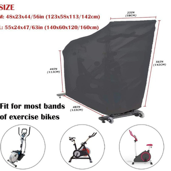 Κάλυμμα για στατικό ποδηλάτο από Oxford ύφασμα για οικιακή γυμναστική — αντηλιακό, αδιάβροχο, κατά της σκόνης, με θήκη αποθήκευσης; ύφασμα: 100% πολυεστέρας; στυλ: μοντέρνο απλό; μάρκα: One inscription