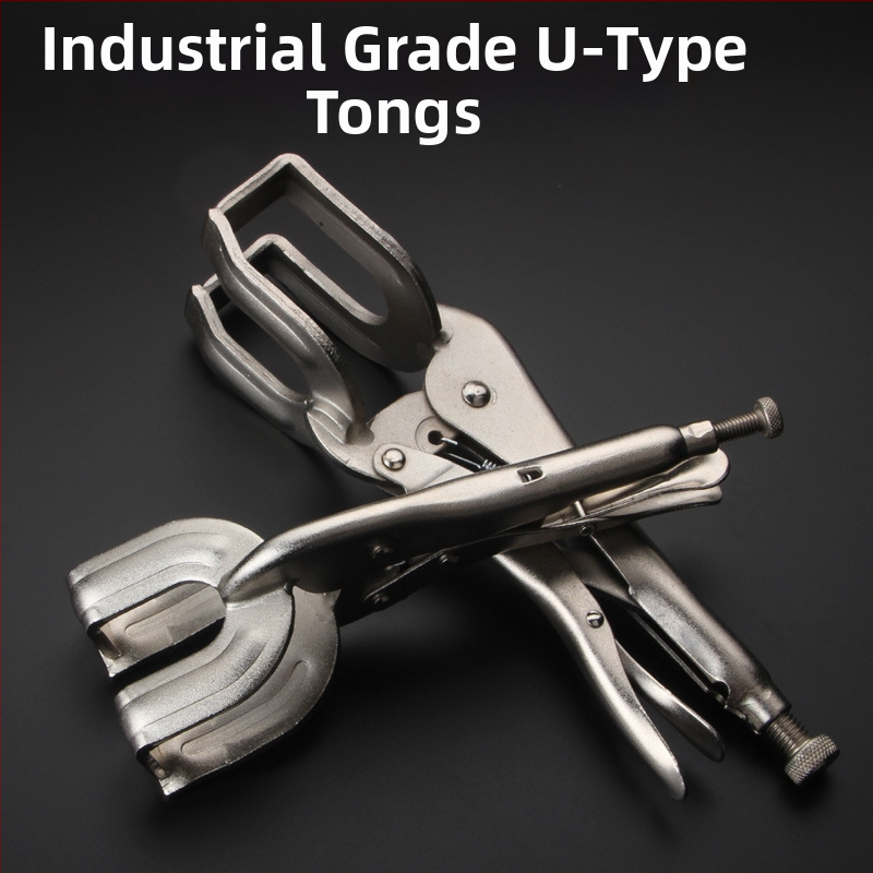 U-образни заваръчни клещи, челюсти от 45# стомана, тегло 0.8 кг, серия заваръчни клещи, максимално отваряне 85 мм