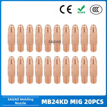 Duža za gasno zaštićeno zavarivanje MB24KD, bakrena, MIG/MAG, SAGAO – 200 komada u kutiji
