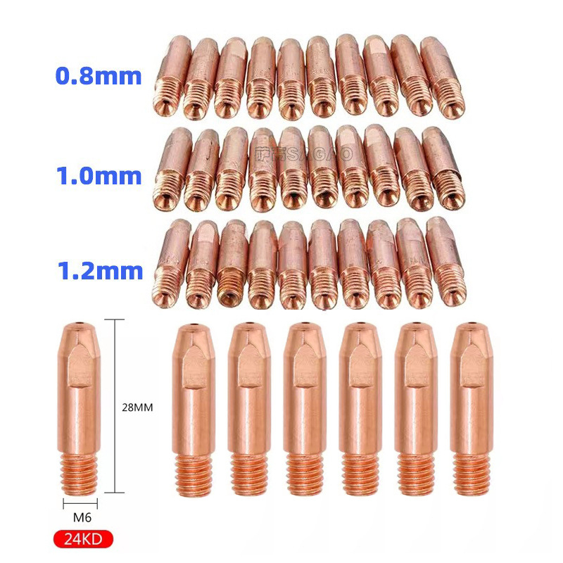 Duža za gasno zaštićeno zavarivanje MB24KD, bakrena, MIG/MAG, SAGAO – 200 komada u kutiji