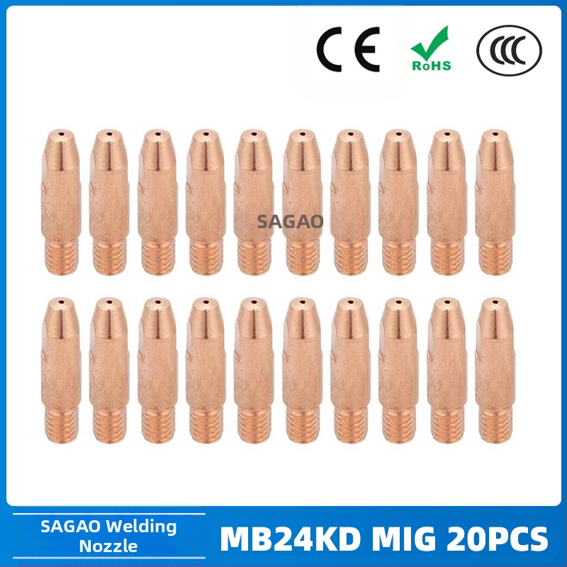 Duža za gasno zaštićeno zavarivanje MB24KD, bakrena, MIG/MAG, SAGAO – 200 komada u kutiji