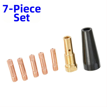 MIG zavarivač pištolj – zaštitni kućište i spojni štap K3493-1, 7-dijelni komplet, bakar, kompatibilan MB15AK/14AK-FC90, 150–250 A