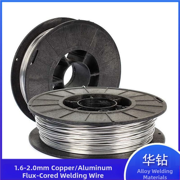 Flux-core žica za zavarivanje, bakar-aluminijska serija, jezgra tip, pogodna za zavarivanje bakra, željeza, aluminija i nehrđajućeg čelika, pakirana u kutiju