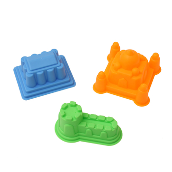 Chilesha Kosminės Smėlio Formos – Pilies 6 Dalių Rinkinys, Edukaciniai Žaislai Vaikams 4–6 Metų, Plastikas