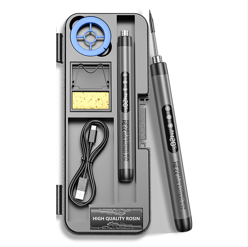 Σετ κολλητήρα με λαβή από καουτσούκ, είσοδος 110-220V, για συγκόλληση, συντήρηση και μέτρηση τάσης, ρεύματος, αντίστασης και χωρητικότητας — Jie fei