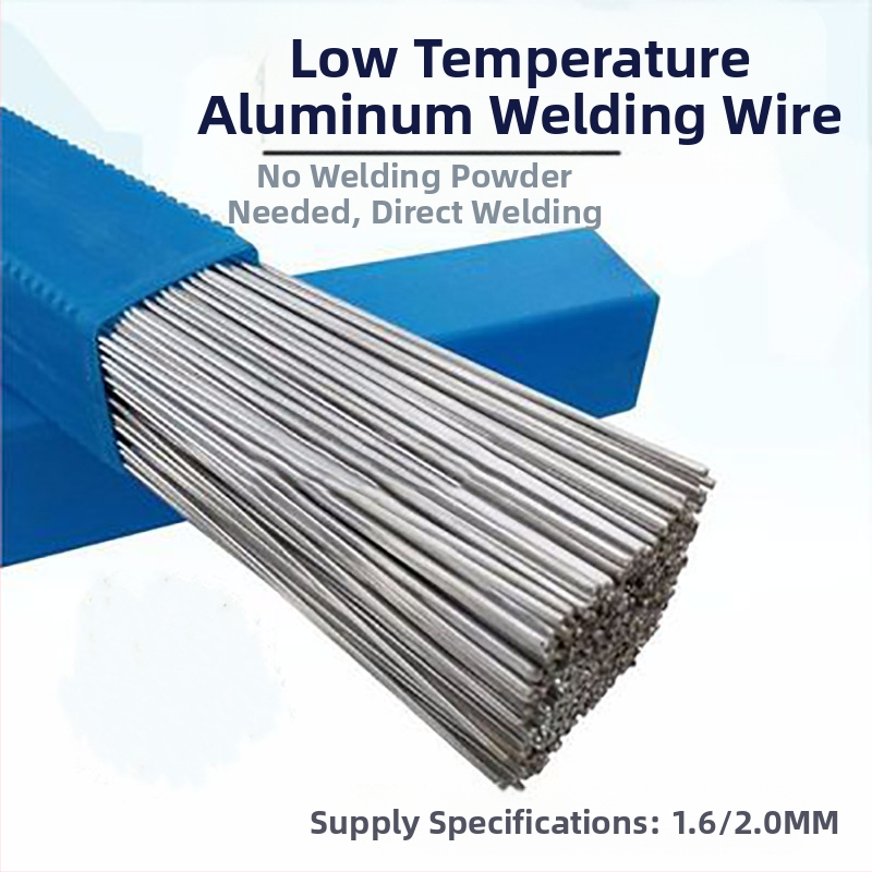 ER4047 алуминиево флюс-ядрен електрод за заваряване на алуминий, нискотемпературно заваряване, работна температура 550–570°C, корозионна устойчивост, висока твърдост, за водни резервоари и алуминиеви тръби