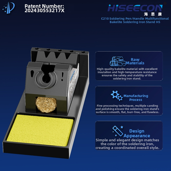 Držač za lemilicu, otporan na visoke temperature, inteligentni stalak za lemljenje, Hiseecon