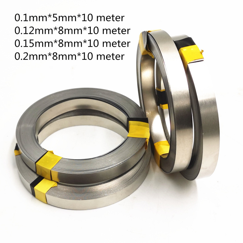 Никелова лента за свързване на 18650 литиева батерия, дължина 5 м, дебелина 0,12 мм