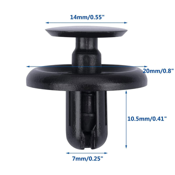 Πλαστικό κλιπ-σάπ, τύπος ώθησης, καθολική συμβατότητα, μοντέλο 1235, εξατομικευμένη επεξεργασία: Ναι