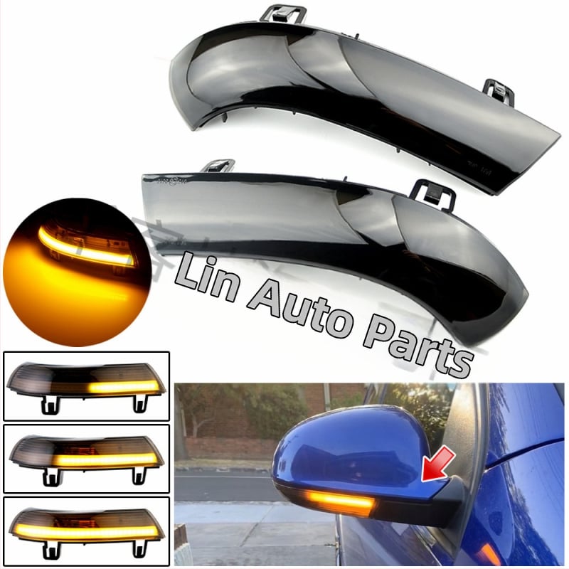 LED φανάρι σήματος για καθρέφτη οπισθοπορείας, μοντέλο LSG-VW01, 5W, 12V, συμβατό με Golf 5 MK5 (2003-2008), Golf 5/6 Plus (2005-2013), Jetta MK5 (2006-2012), Passat B5.5 (2001-2005), Sharan (2003-2010).