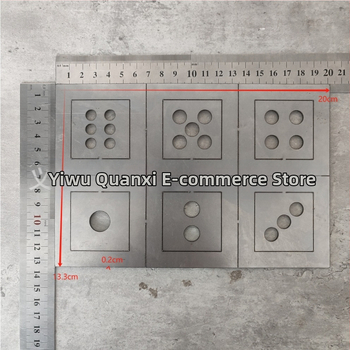 Μεταλλικό Σετ Εξάσκησης Συγκόλλησης με Βάση για Ζάρια Έξι Όψεων (Υλικό: Κράμα; Κατηγορία: Άλλες μεταλλικές χειροτεχνίες; Συσκευασία: PP σακούλα μεμονωμένα συσκευασμένη; Στυλ: Μοντέρνο και μινιμαλιστικό)