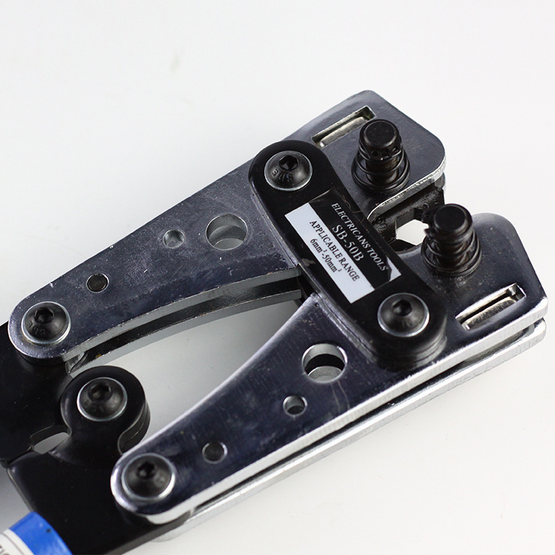 Terminalų įkalinimo replės HX-20B, įkalinimo diapazonas 6-50, įrankių plienas, svoris 1500 g