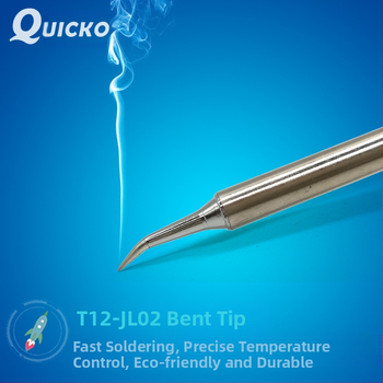 Vârf de lipit T12 curbat, din cupru fără oxigen, 0-480°C, 70W