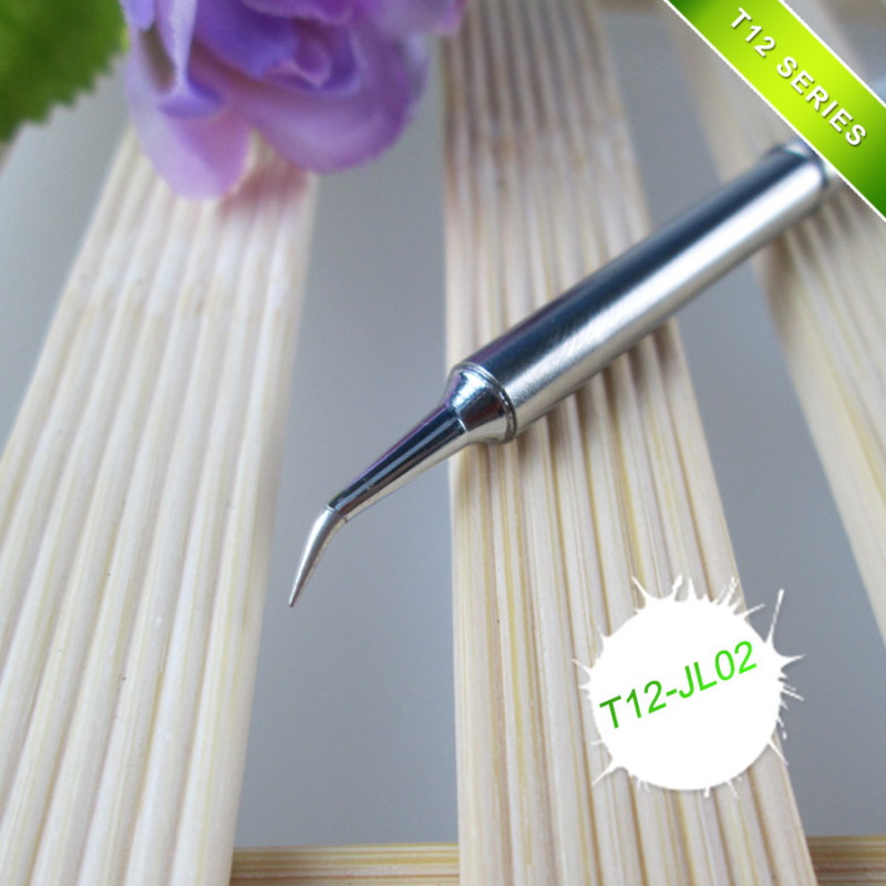 Špica za lemilicu T12 – zakrivljeni vrh, bezolovni bakar, 0-480°C, 70W