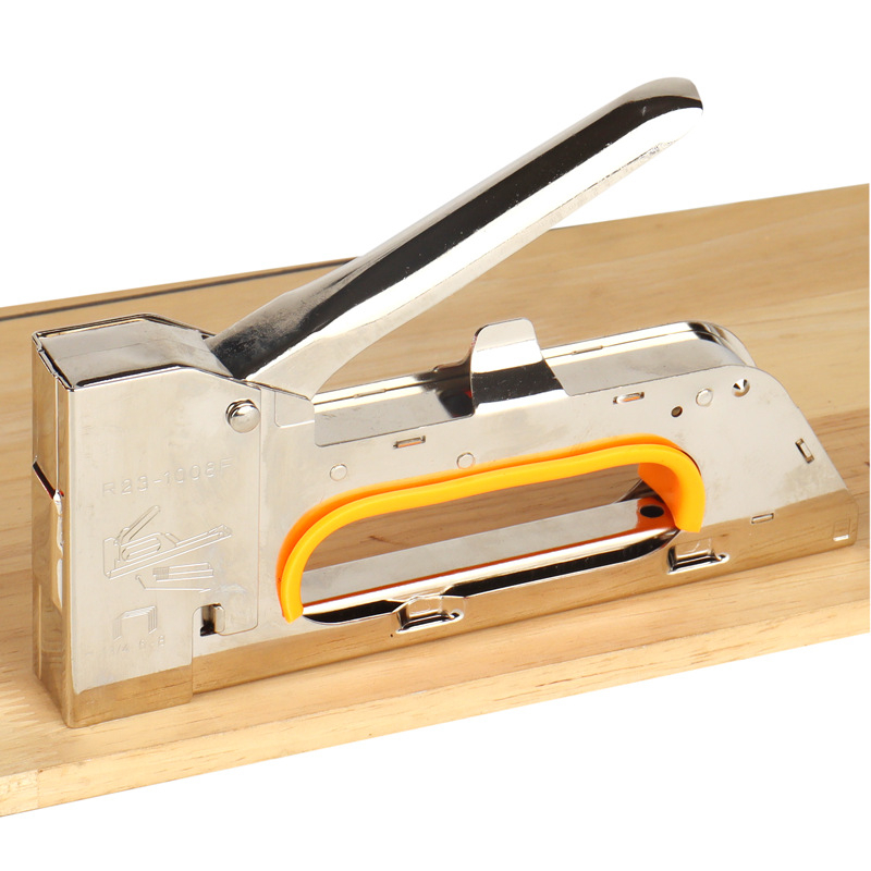 Пистолет за пирони 1008F серия, 8 мм пирони, вместимост 100 пирона, за рекламна декорация и дървообработване