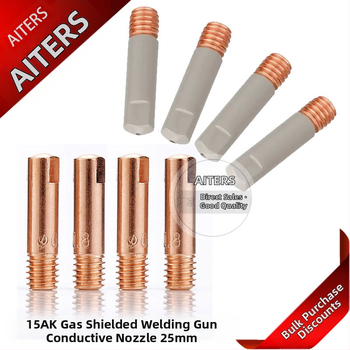 Outs 15AK Медна контактна дюза за газово-щитено заваряване, дюза за подаване на тел
