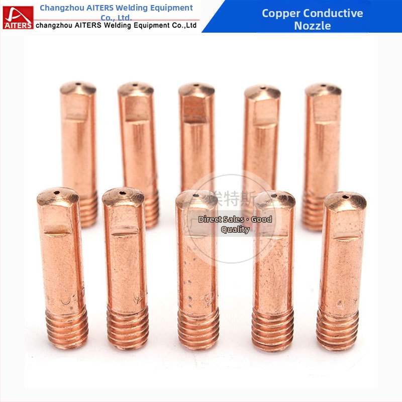 Outs 15AK Медна контактна дюза за газово-щитено заваряване, дюза за подаване на тел