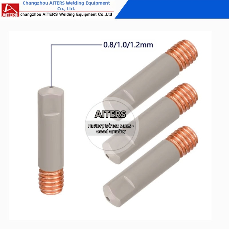 Outs 15AK Медна контактна дюза за газово-щитено заваряване, дюза за подаване на тел
