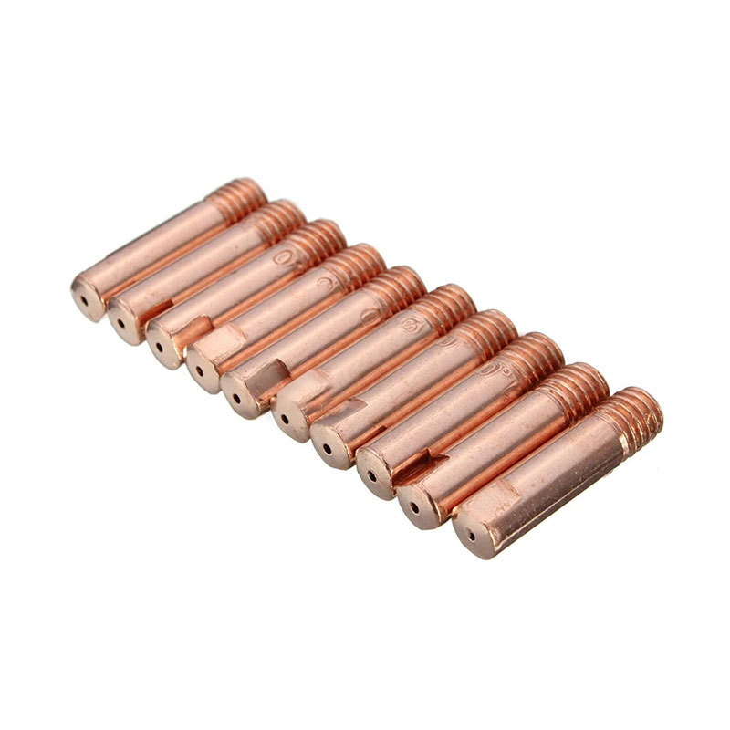Outs 15AK Медна контактна дюза за газово-щитено заваряване, дюза за подаване на тел