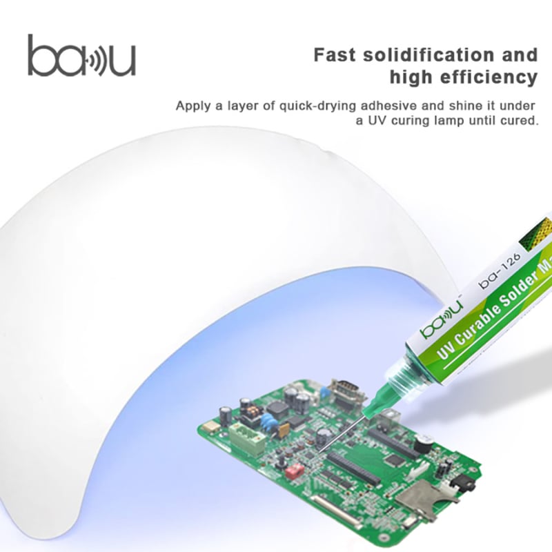 UV učvršćujući premaz maske za PCB, izolacija i zaštita, fotolitografija