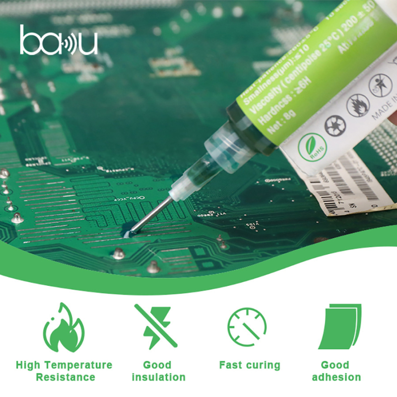 UV učvršćujući premaz maske za PCB, izolacija i zaštita, fotolitografija