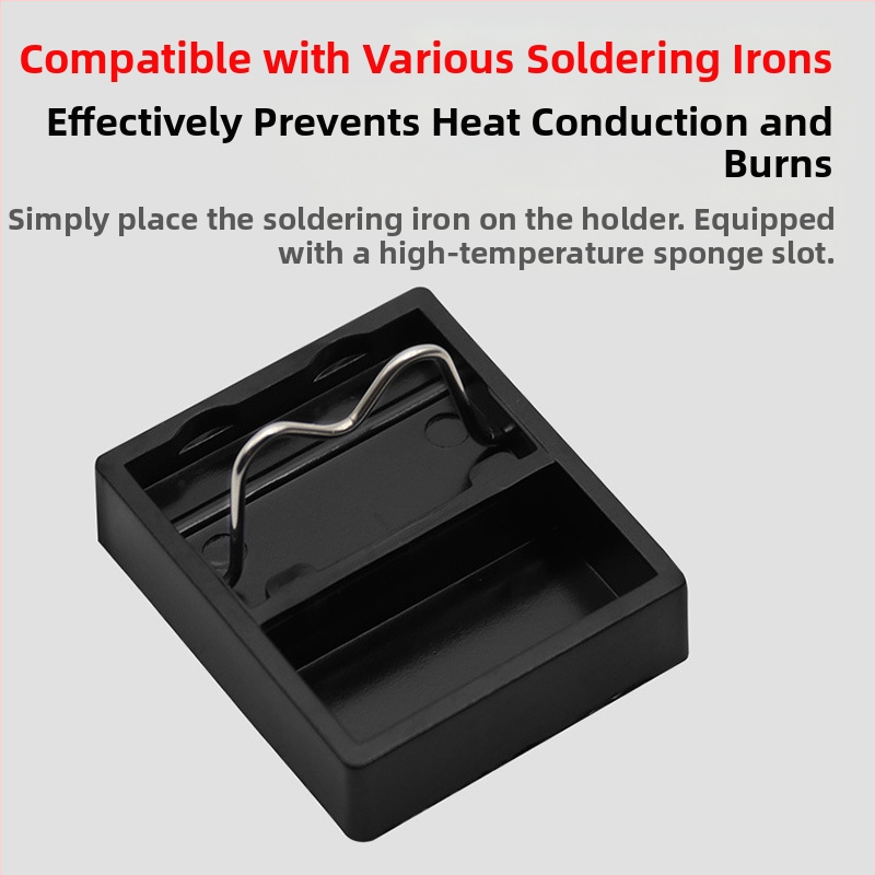 Стойка за паялник Xingweiqiang | G-тип квадратна Bakelite държач за паялник | висока температурна устойчивост | модел: G-type малка квадратна Bakelite стойка