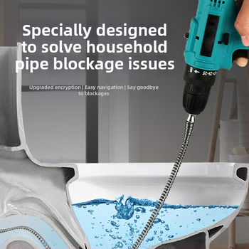 Elektrinis kanalizacijos valytuvas tualetui, virtuvei ir voniai — plieninė viela, prekinis ženklas Jinyida, pradėtas 2022