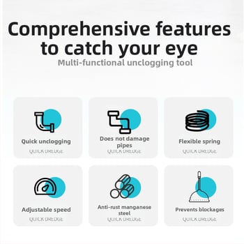 Elektrinis kanalizacijos valytuvas tualetui, virtuvei ir voniai — plieninė viela, prekinis ženklas Jinyida, pradėtas 2022