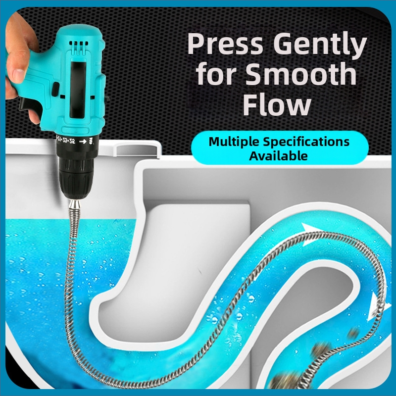 Elektrinis kanalizacijos valytuvas tualetui, virtuvei ir voniai — plieninė viela, prekinis ženklas Jinyida, pradėtas 2022