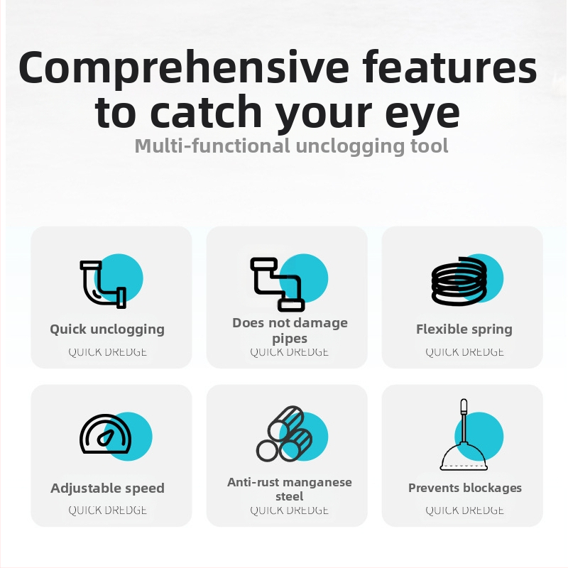 Elektrinis kanalizacijos valytuvas tualetui, virtuvei ir voniai — plieninė viela, prekinis ženklas Jinyida, pradėtas 2022